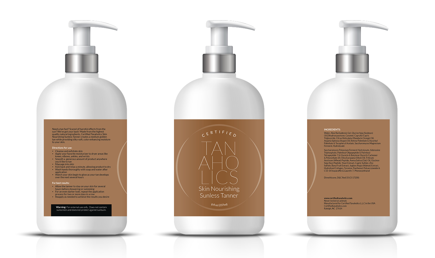 Packaging Design by DesignFive for Certified Tanaholics LLC | Design #18660534