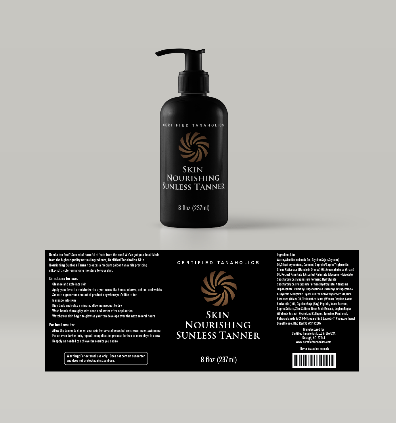 Packaging Design by PointGrfx for Certified Tanaholics LLC | Design #18702722
