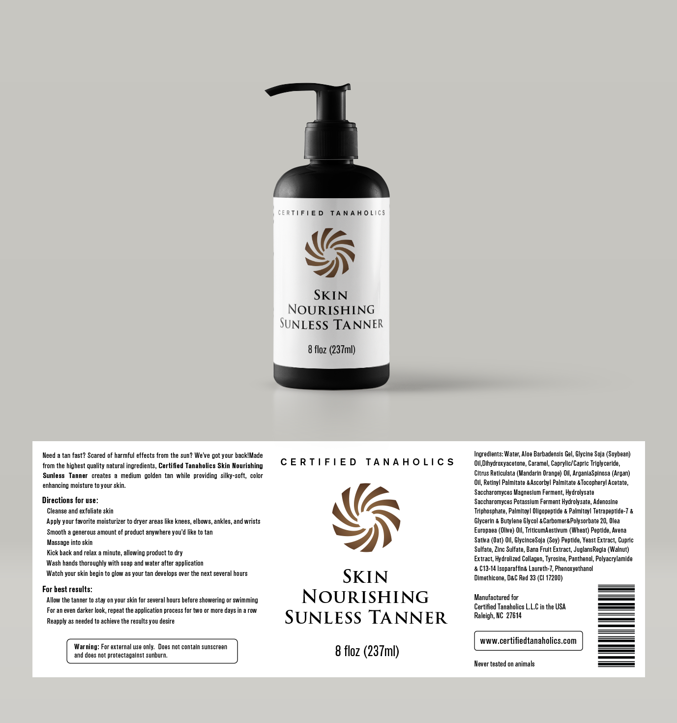 Packaging Design by PointGrfx for Certified Tanaholics LLC | Design #18712784