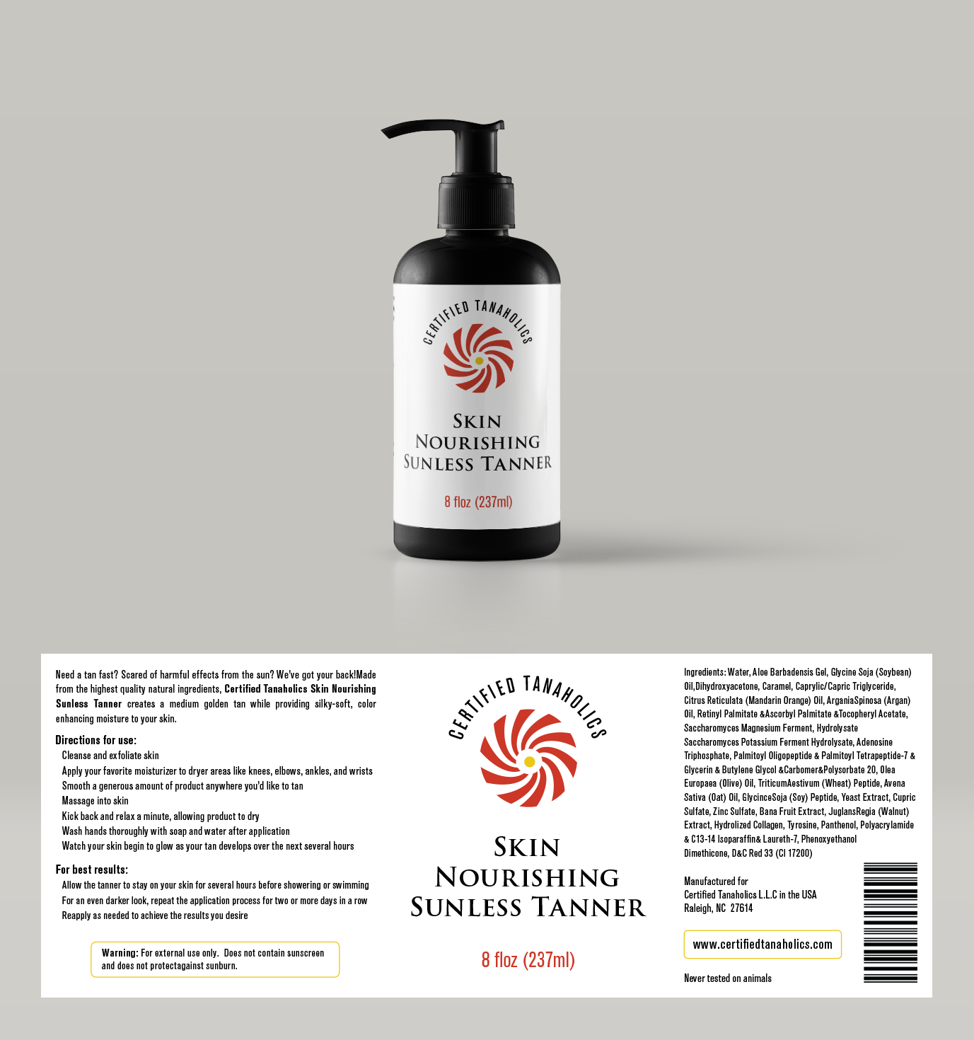 Packaging Design by PointGrfx for Certified Tanaholics LLC | Design #18722033