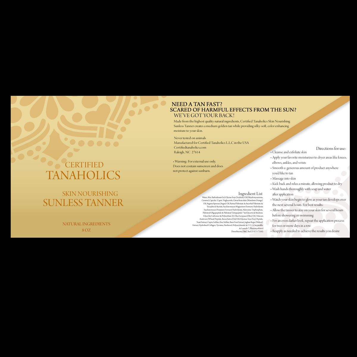 Diseño de Empaque por barbo para Certified Tanaholics LLC | Diseño #18702455