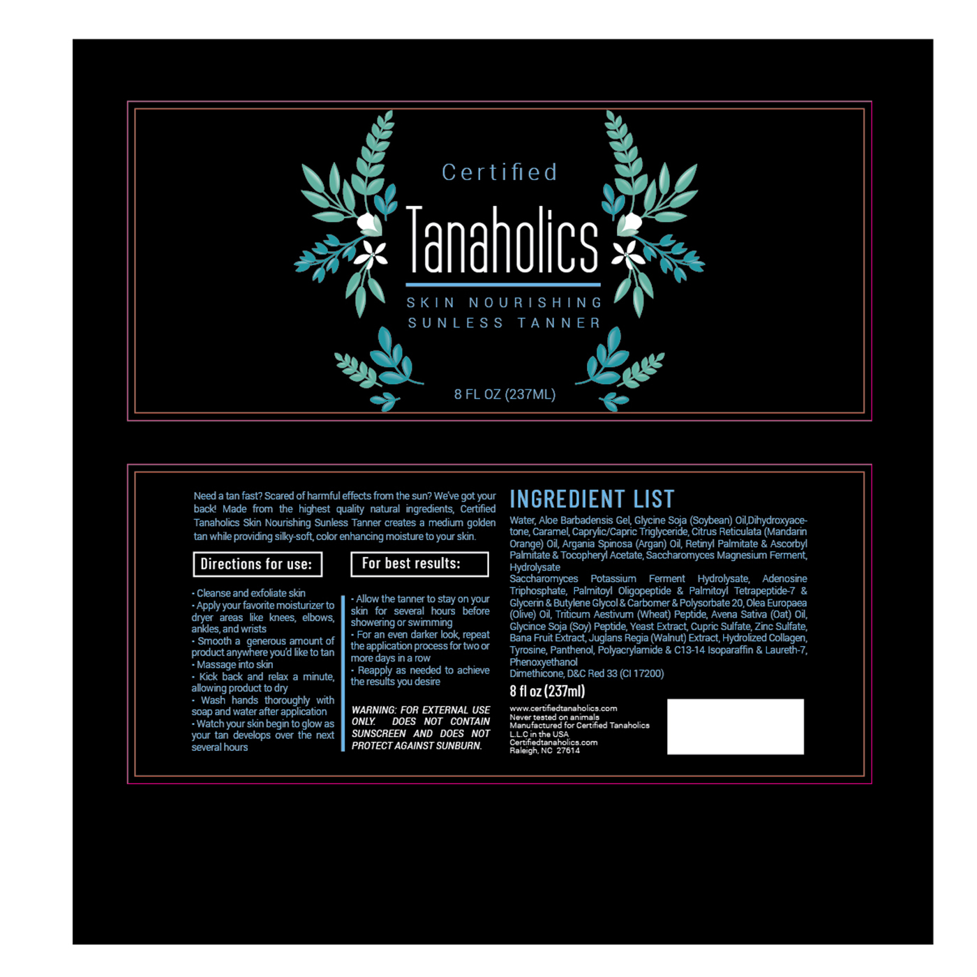 Packaging Design by Trang cyp for Certified Tanaholics LLC | Design #18762290