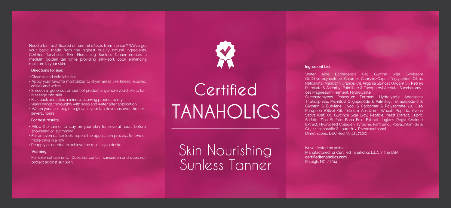 Packaging Design by pivotaldesign.biz for Certified Tanaholics LLC | Design #18701082