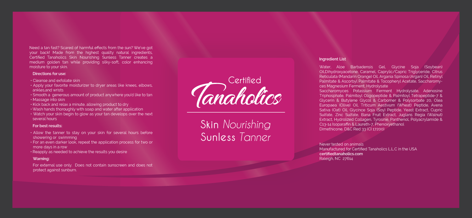 Packaging Design by pivotaldesign.biz for Certified Tanaholics LLC | Design #18701100