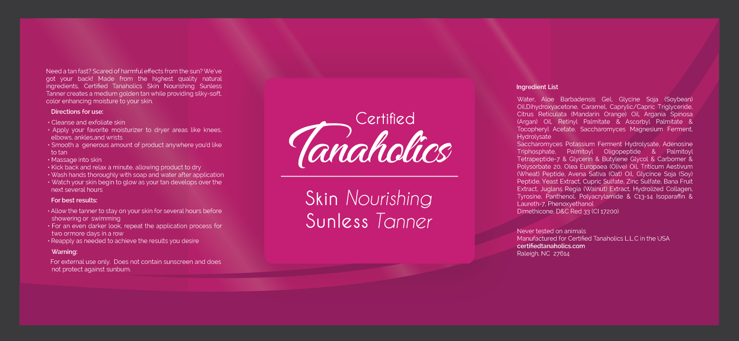 Packaging Design by pivotaldesign.biz for Certified Tanaholics LLC | Design #18701103