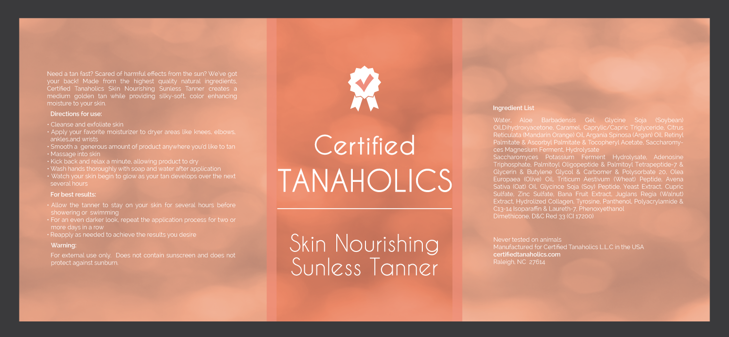 Packaging Design by pivotaldesign.biz for Certified Tanaholics LLC | Design #18701111