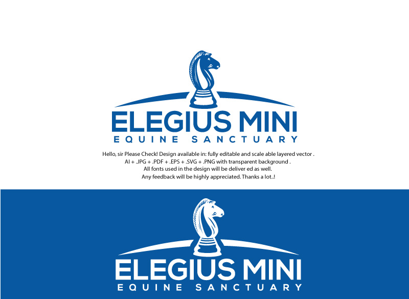 Logo-Design von juie design für Elegius Mini Equine Sanctuary | Design #18639408