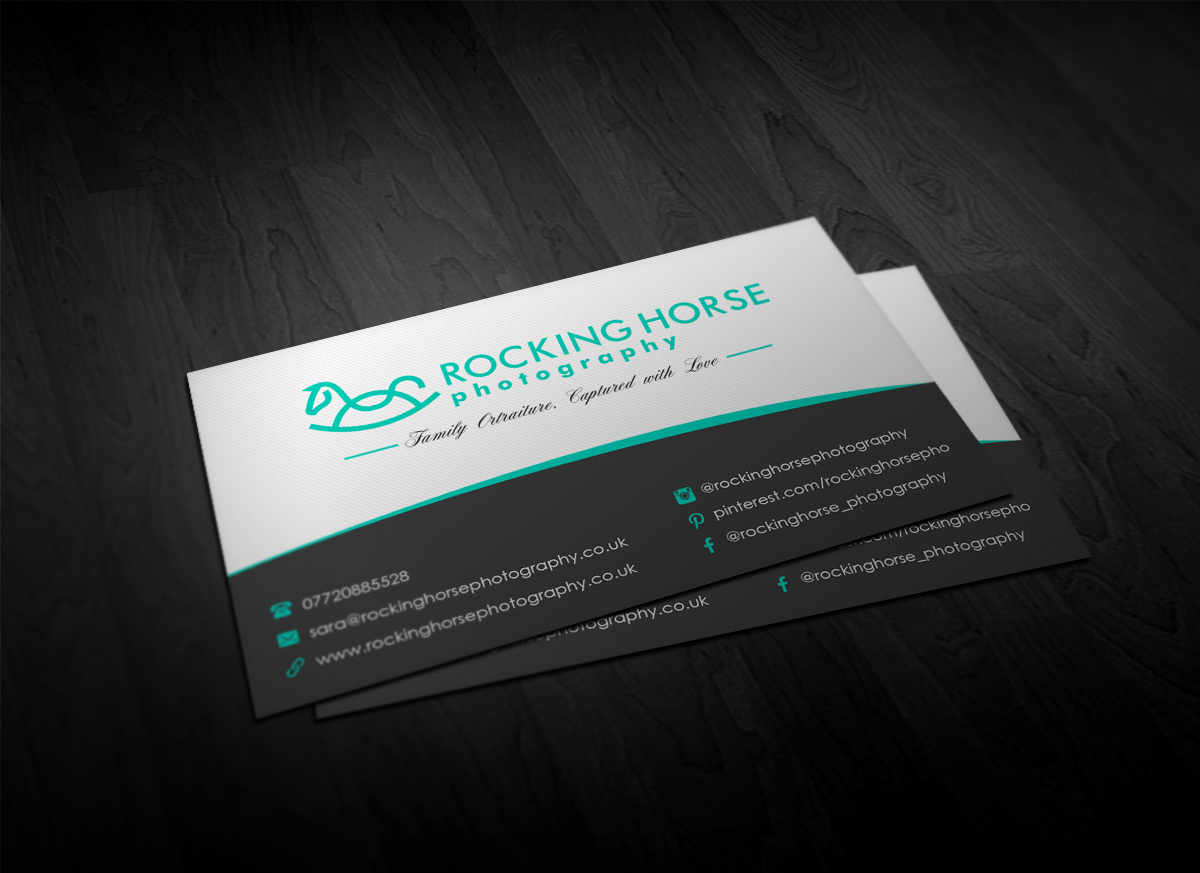 Business Card Design by Pointless Pixels India for Rocking Horse Photography | Design #18626656
