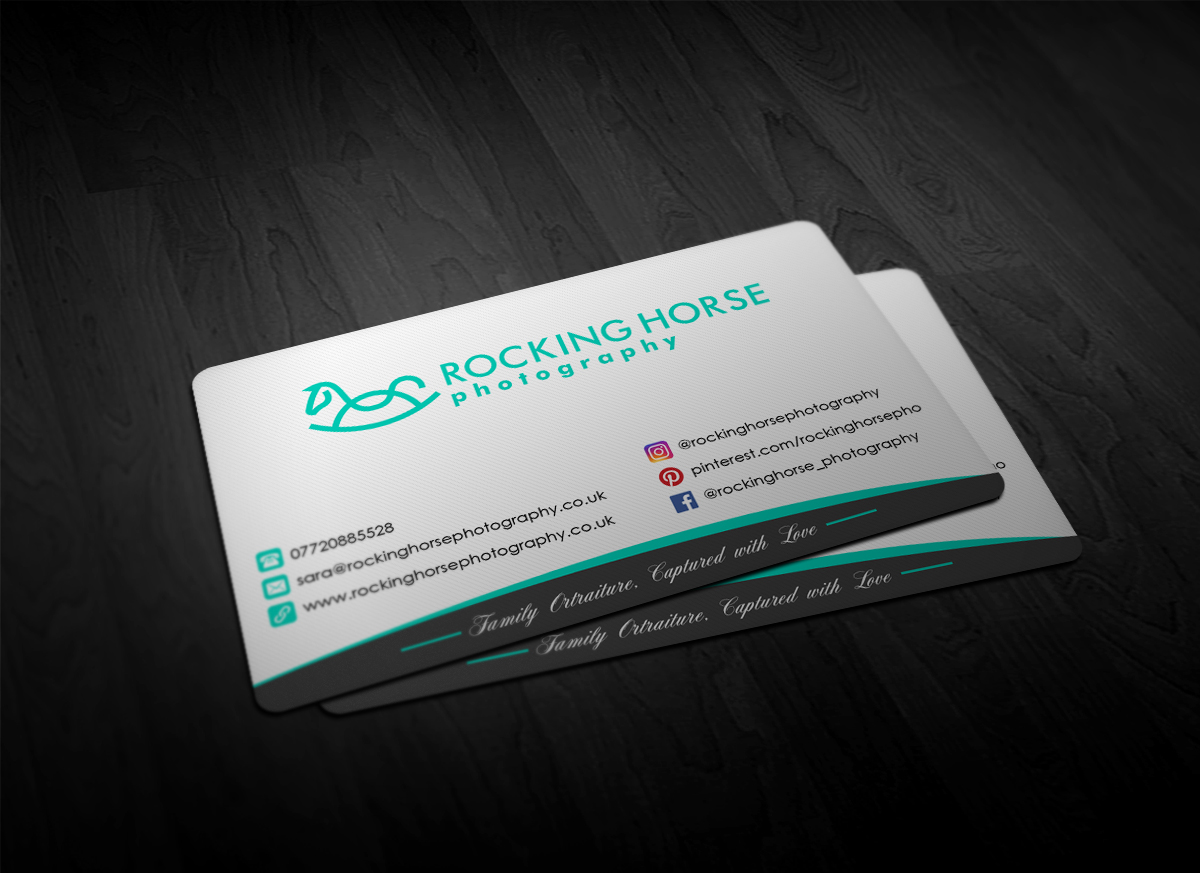 Business Card Design by Pointless Pixels India for Rocking Horse Photography | Design #18627358