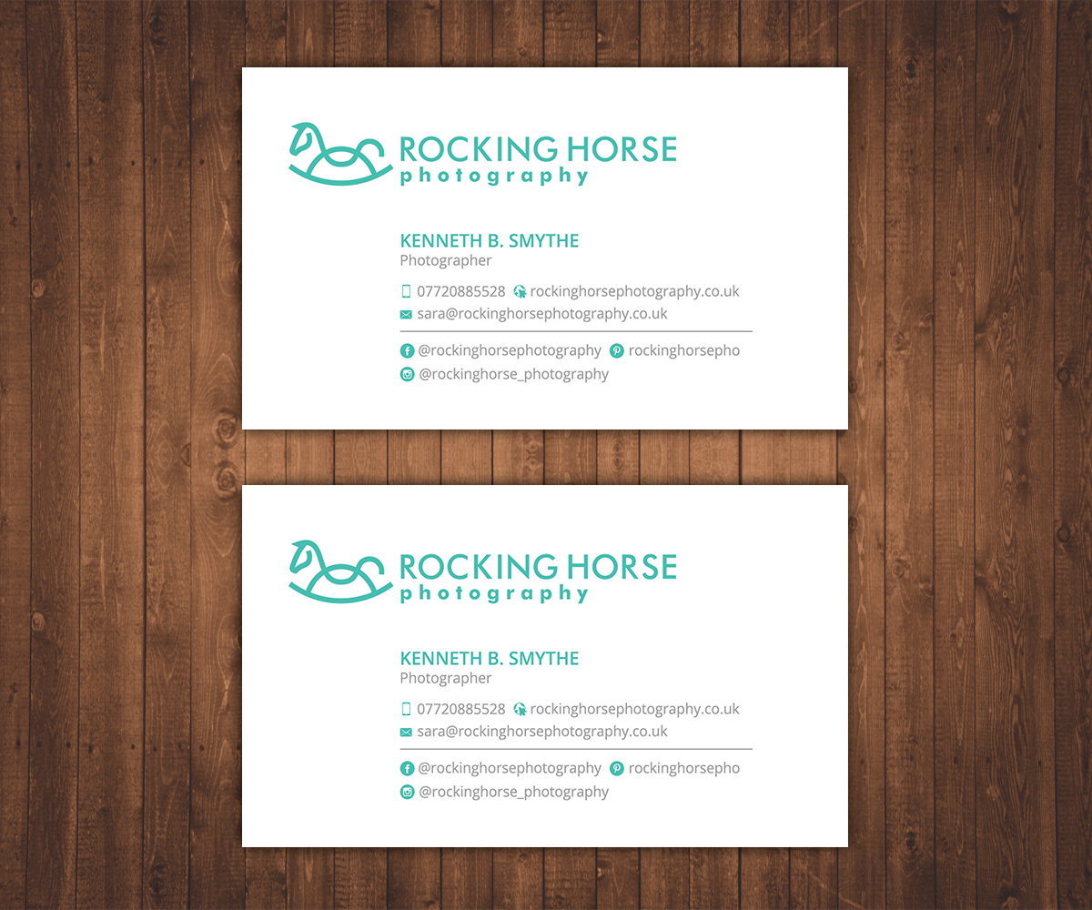 Diseño de Tarjeta de Presentación por Stylez Designz para Rocking Horse Photography | Diseño #18629336