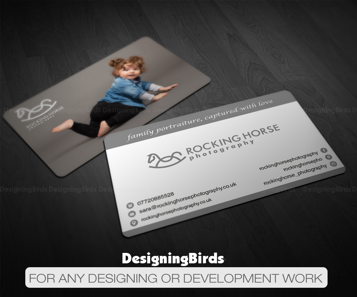 Business Card Design by Designing Birds for Rocking Horse Photography | Design #18626557