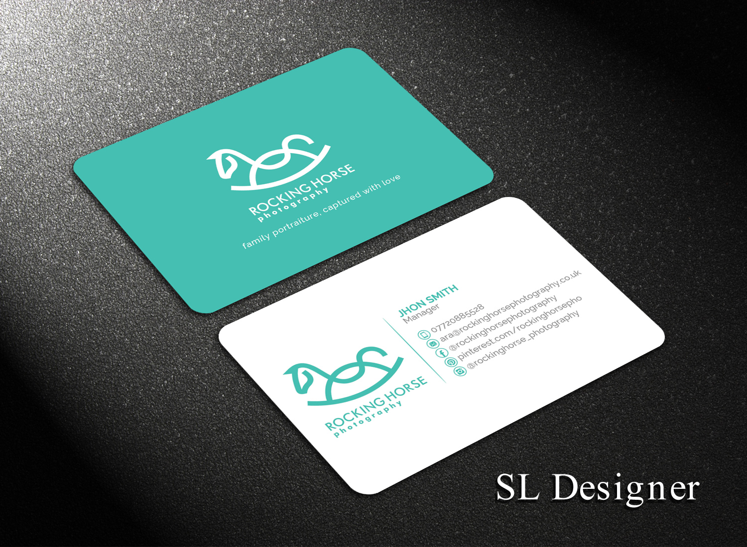 Visitenkarten-Design von SL Designer für Rocking Horse Photography | Design #18628203