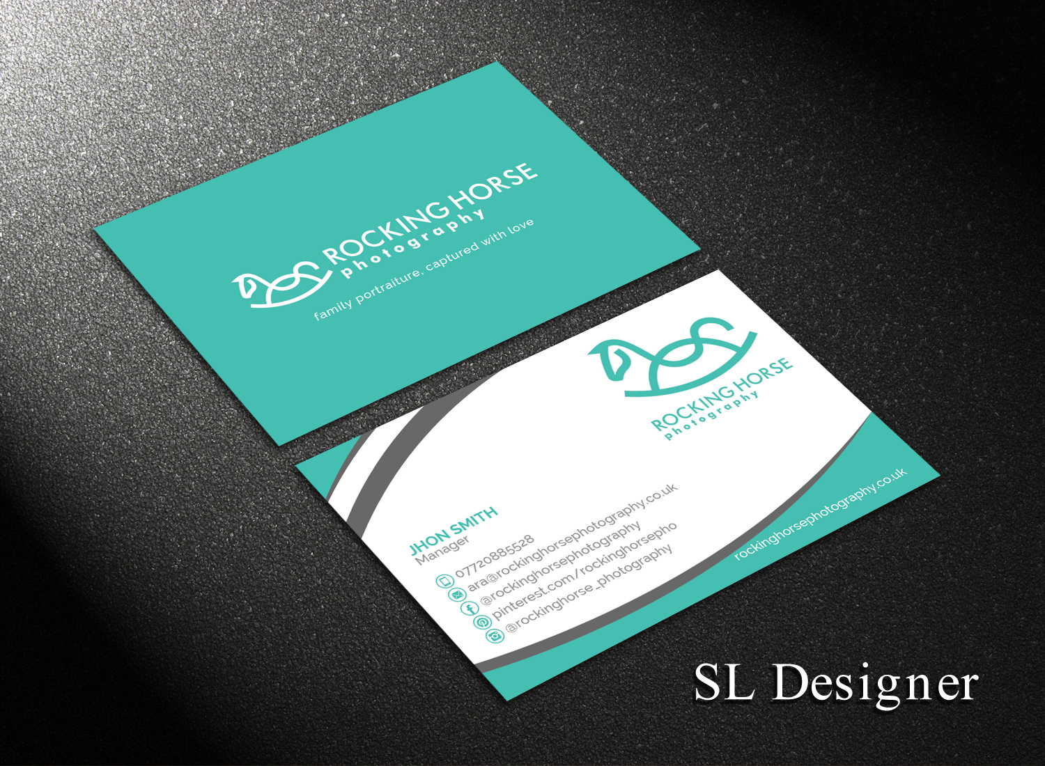 Business Card Design by SL Designer for Rocking Horse Photography | Design #18628204