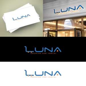 Luna (and under the logo should have a slogan “shopping cart rental”) | Logo Design by ClearDesign