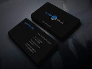 Business Card Design by IKdesigns for Super Spray | Design #18635904