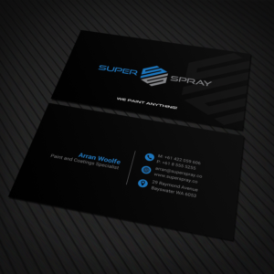 Business Card Design by Sandaruwan for Super Spray | Design #18640571