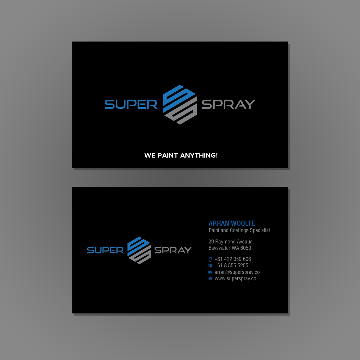 Diseño de Tarjeta de Presentación por premnice para Super Spray | Diseño #18638847