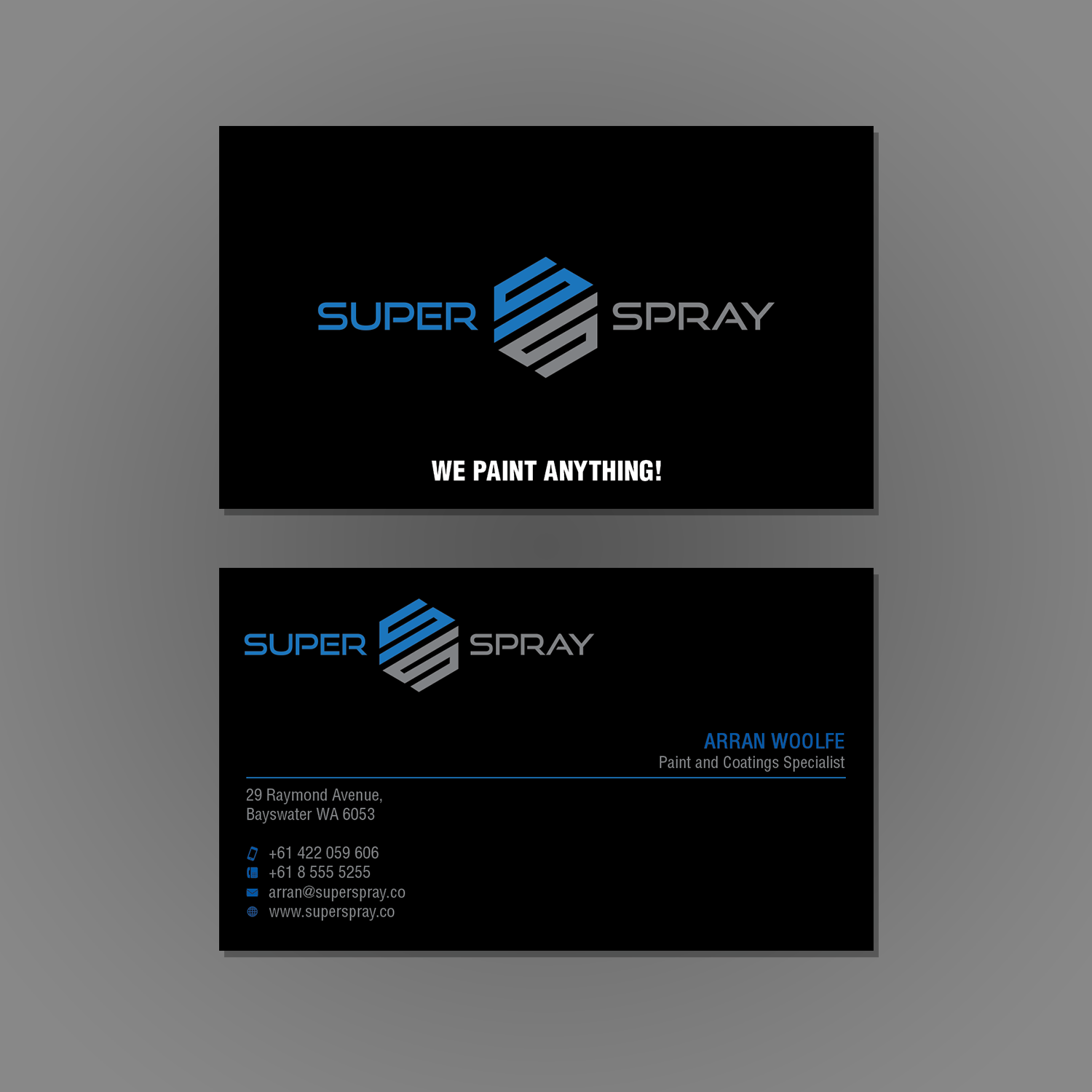 Diseño de Tarjeta de Presentación por premnice para Super Spray | Diseño #18639041