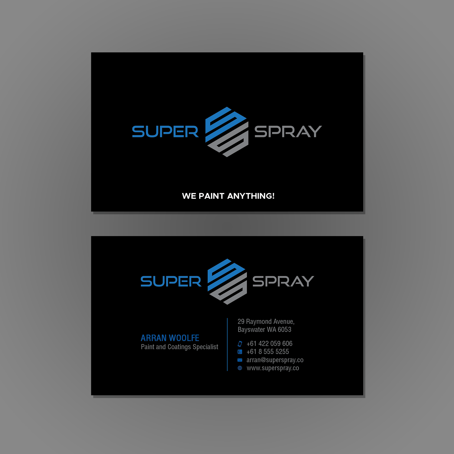 Diseño de Tarjeta de Presentación por premnice para Super Spray | Diseño #18639043