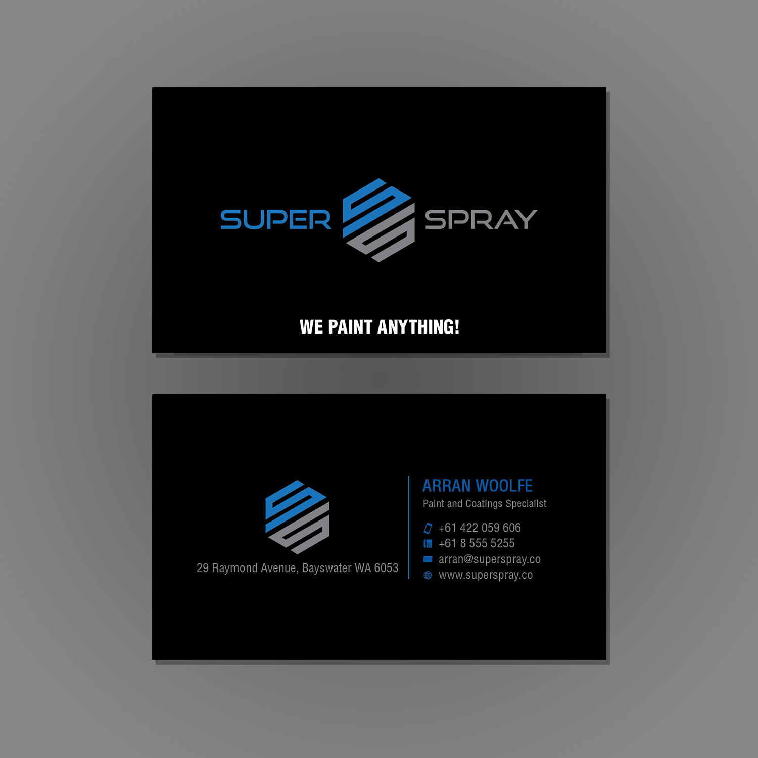 Business Card Design by premnice for Super Spray | Design #18639190