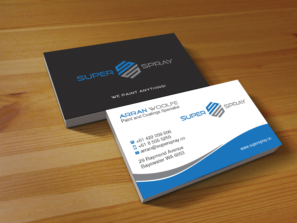 Diseño de Tarjeta de Presentación por Creations Box 2015 para Super Spray | Diseño #18644921