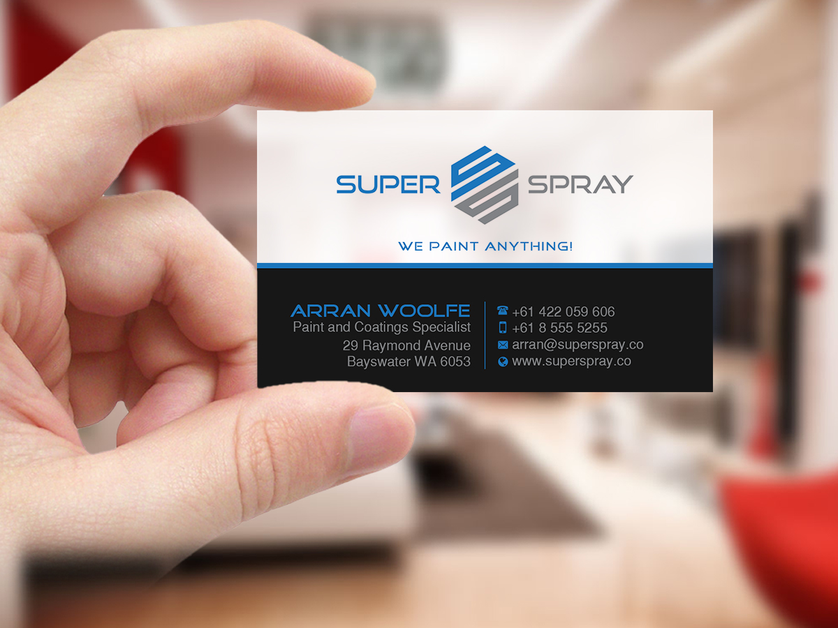 Diseño de Tarjeta de Presentación por Creations Box 2015 para Super Spray | Diseño #18644922