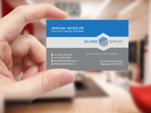 Diseño de Tarjeta de Presentación por Creations Box 2015 para Super Spray | Diseño: #18644996