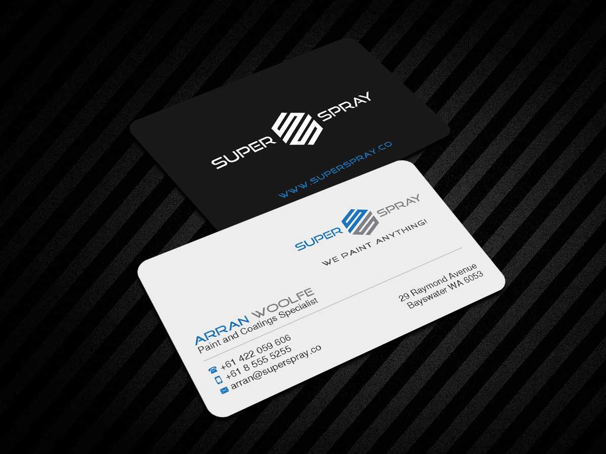 Business Card Design by Creations Box 2015 for Super Spray | Design #18645017