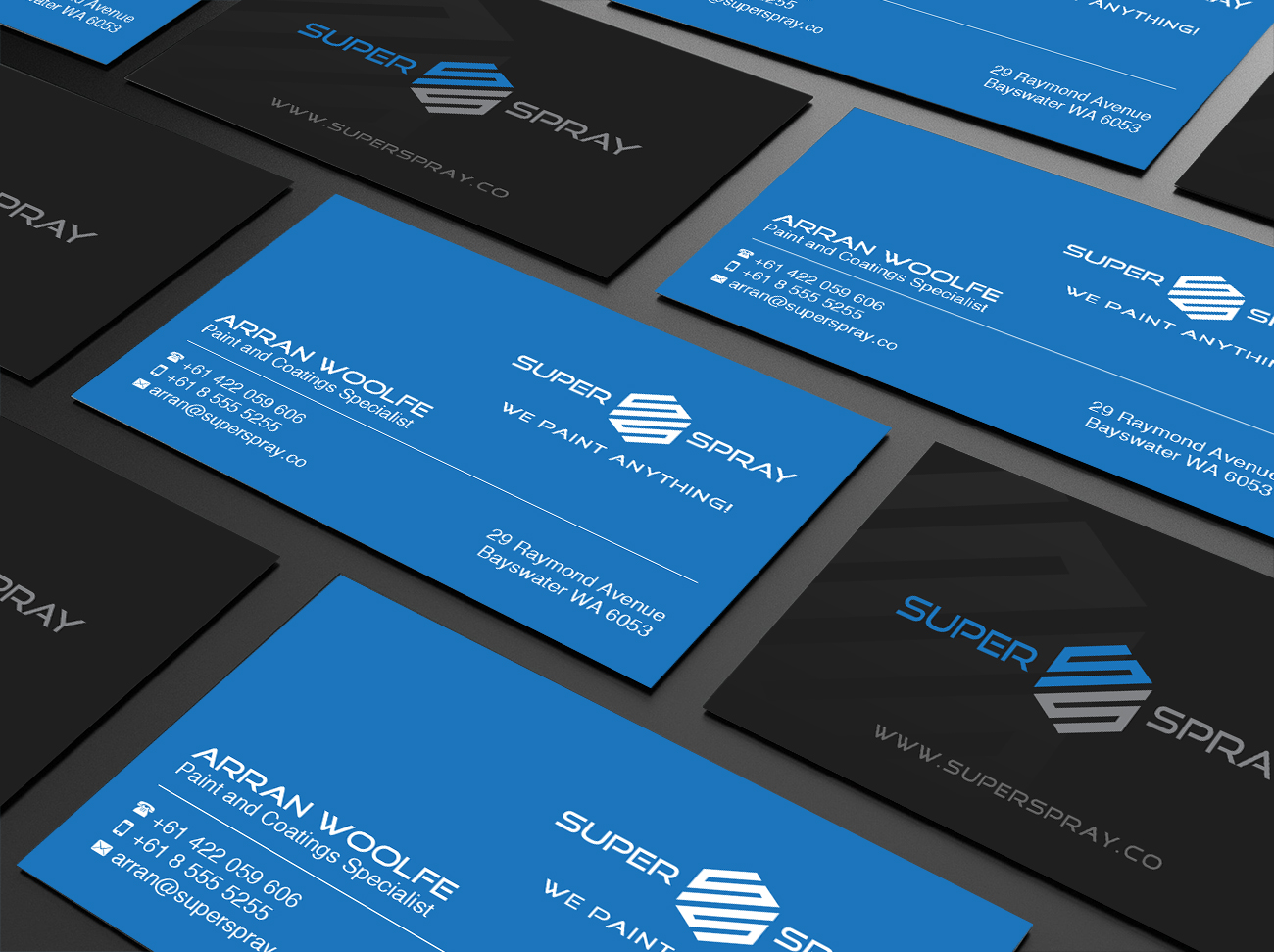 Diseño de Tarjeta de Presentación por Creations Box 2015 para Super Spray | Diseño #18645021