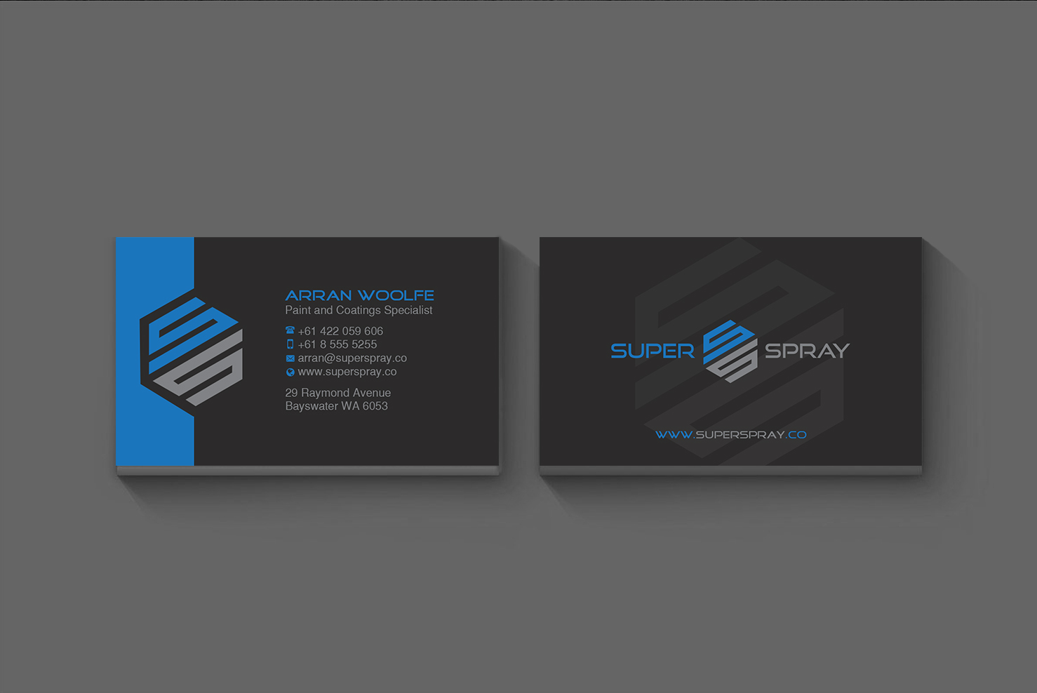Diseño de Tarjeta de Presentación por Creations Box 2015 para Super Spray | Diseño #18647896