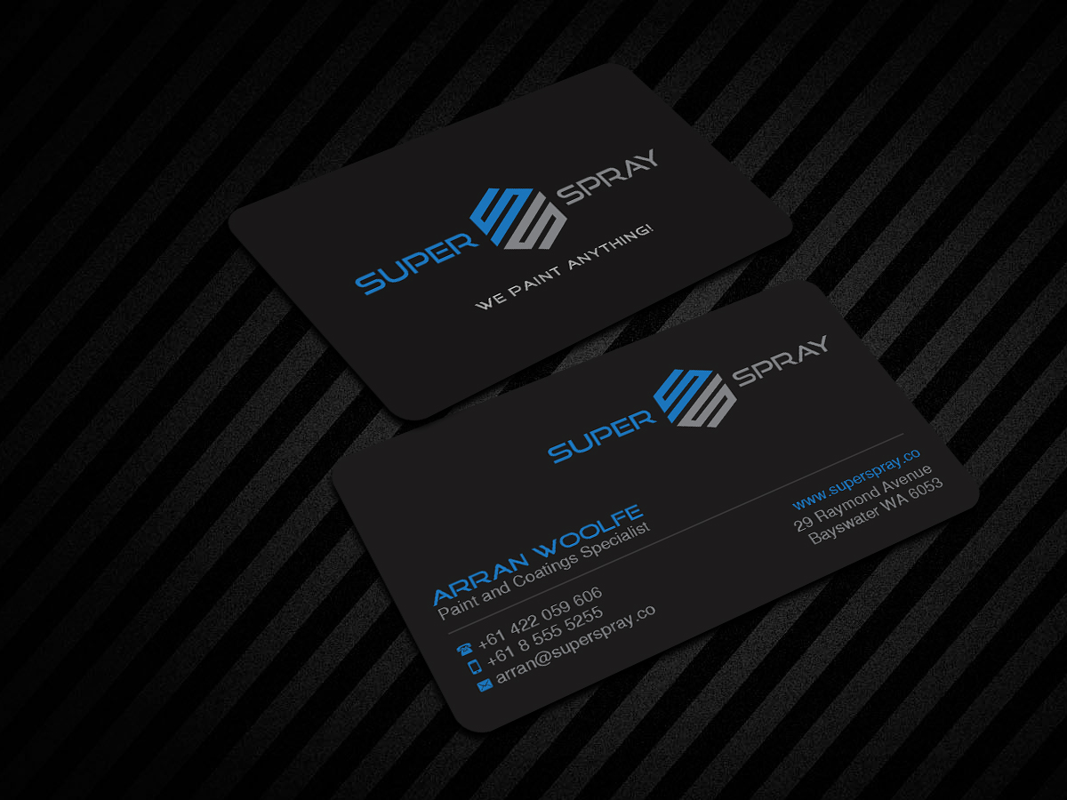 Diseño de Tarjeta de Presentación por Creations Box 2015 para Super Spray | Diseño #18650137