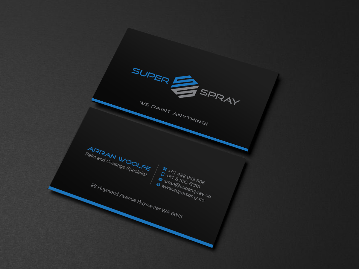 Diseño de Tarjeta de Presentación por Creations Box 2015 para Super Spray | Diseño #18650138