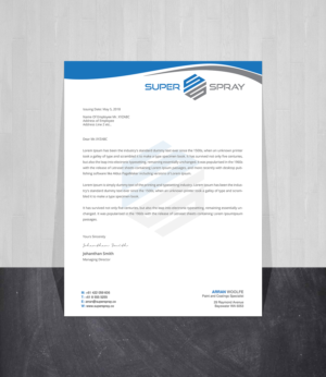Business Card Design by Creations Box 2015 for Super Spray | Design: #18655068