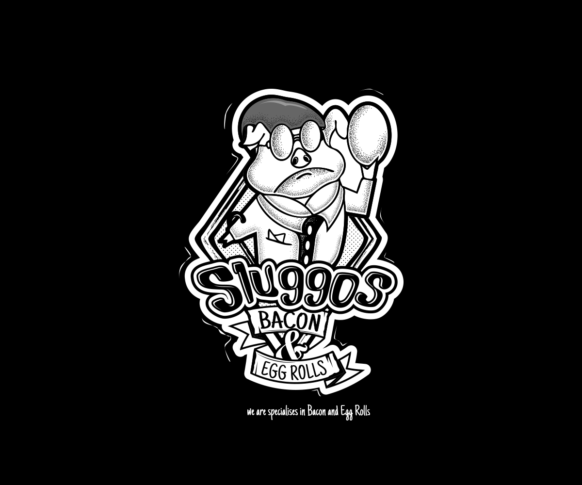 Logo Design by GenArt for Sluggos Bacon and Egg Rolls | Design #18644736