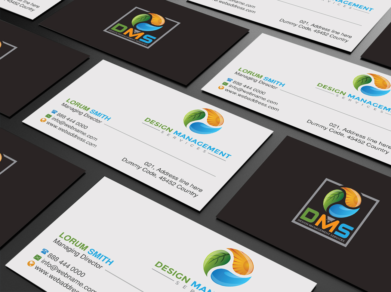 Business Card Design by Creations Box 2015 for Design Mangement Services, Inc. | Design #18642864