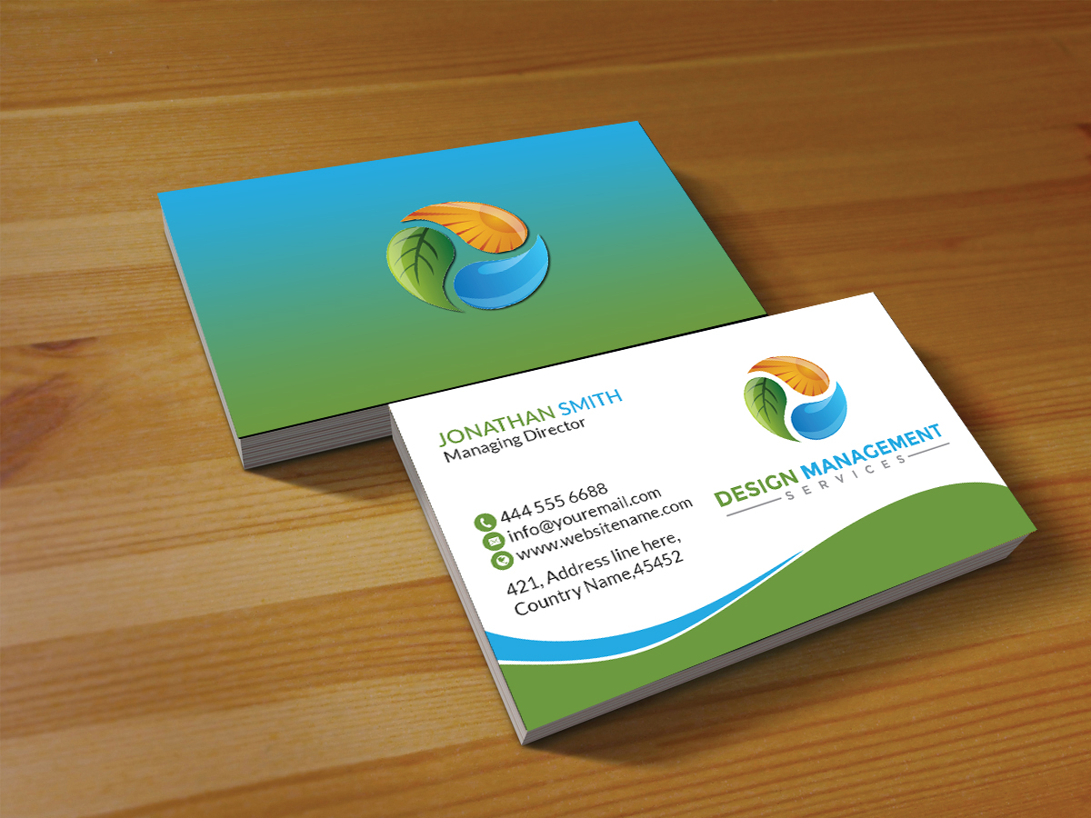 Business Card Design by Creations Box 2015 for Design Mangement Services, Inc. | Design #18642897