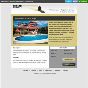 Newsletter Design by Interactive Jam for Reinier van der Eeze | Design: #674869