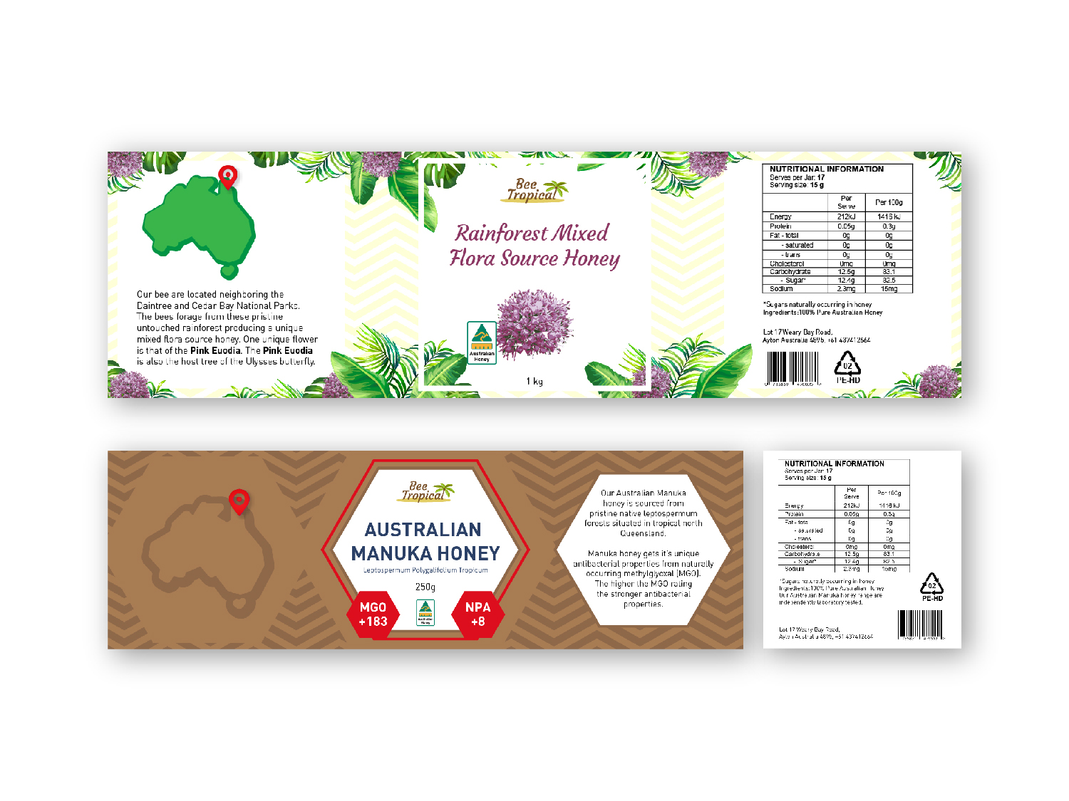 Label Design by tangga.co for Bee Tropical  | Design #18729000