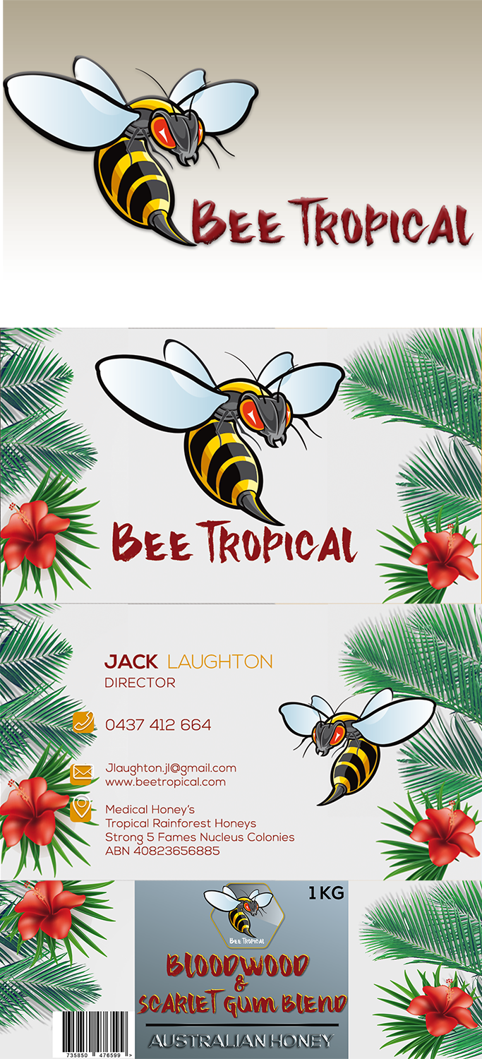 Label Design by Grebowiec Peter for Bee Tropical  | Design #18722382