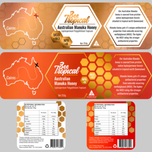 Label Design by Foxelate for Bee Tropical  | Design: #18767367