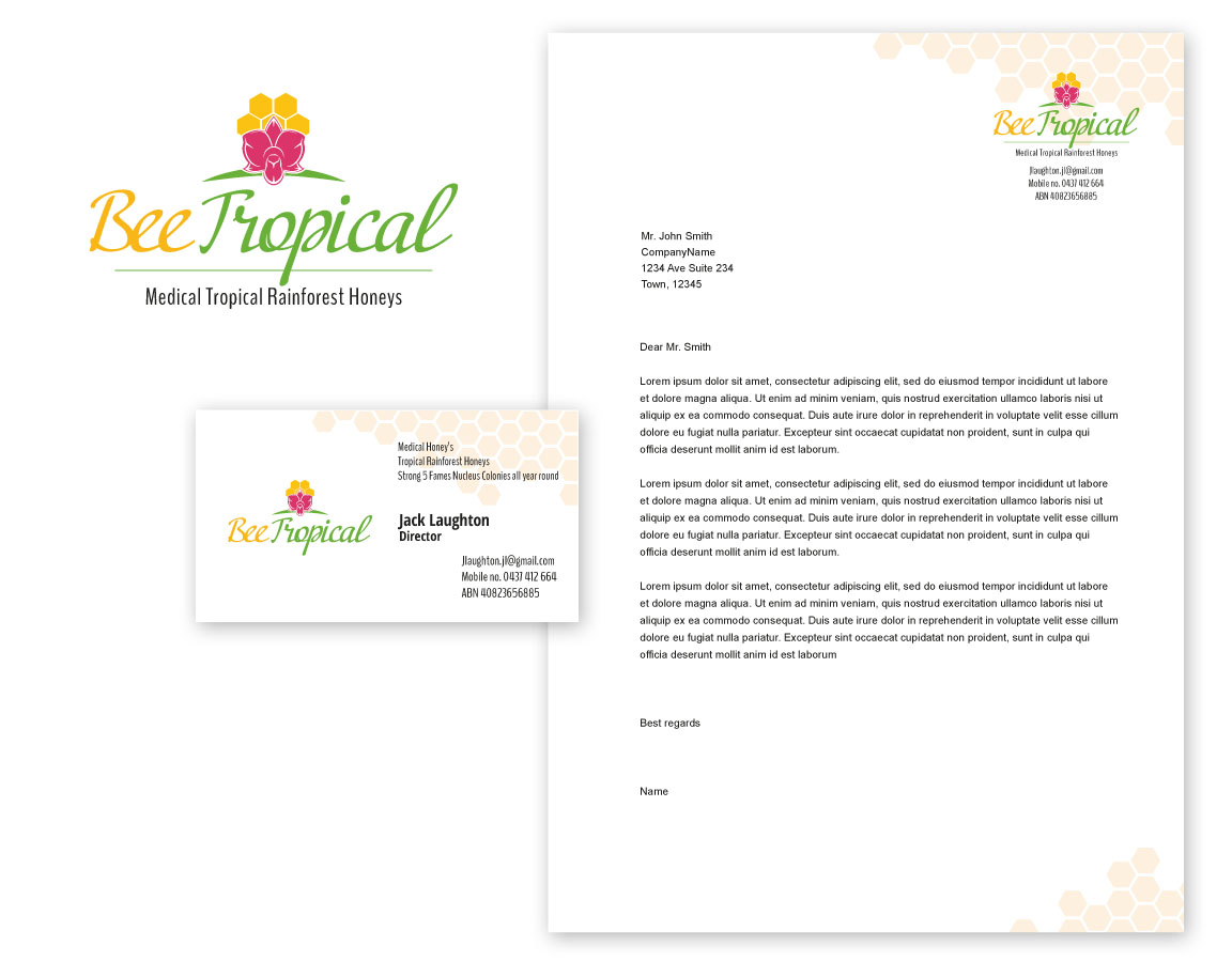 Label Design by Oleg Androsov for Bee Tropical  | Design #18786059