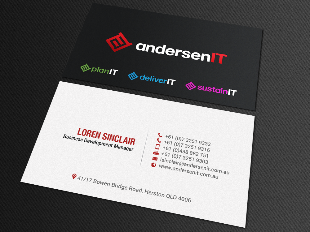 Business Card Design by chandrayaan.creative for QFA | Design #18642821