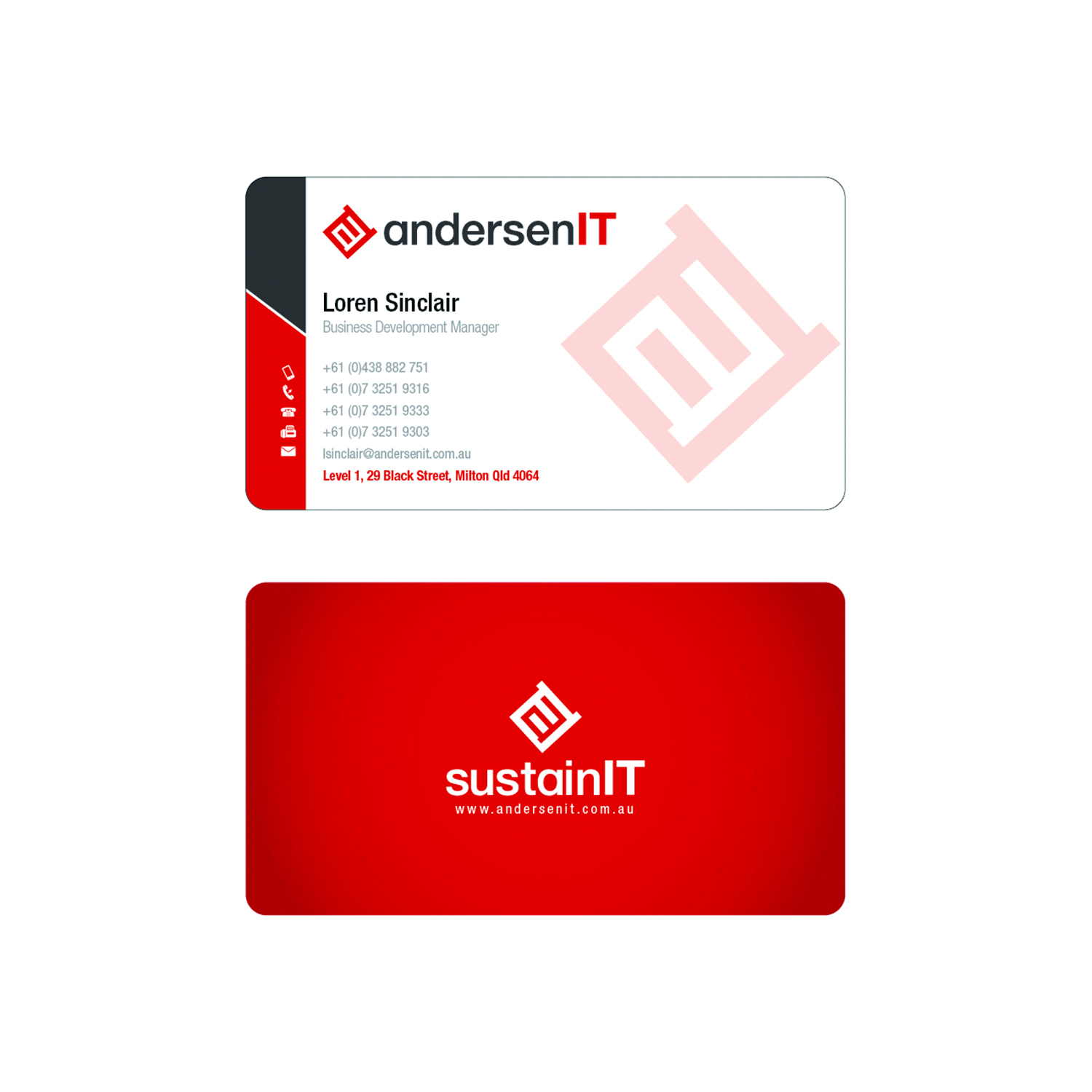 Business Card Design by Cubic Websol for QFA | Design #18668072