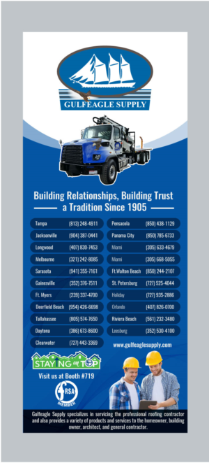 Convention Program Ad for Roofing Distributor | Diseño de Flyer por vcreatived