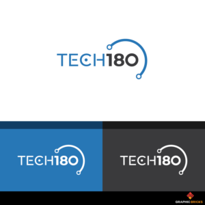 TECH180 or optionally Tech180 | Logo Design by Graphic Bricks