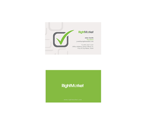 Business card design for new, innovative company - RightMarket | Business Card Design by ArtSamurai