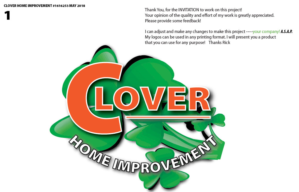 Logo Design by fourdog123 for Clover Home Improvement | Design: #18654765