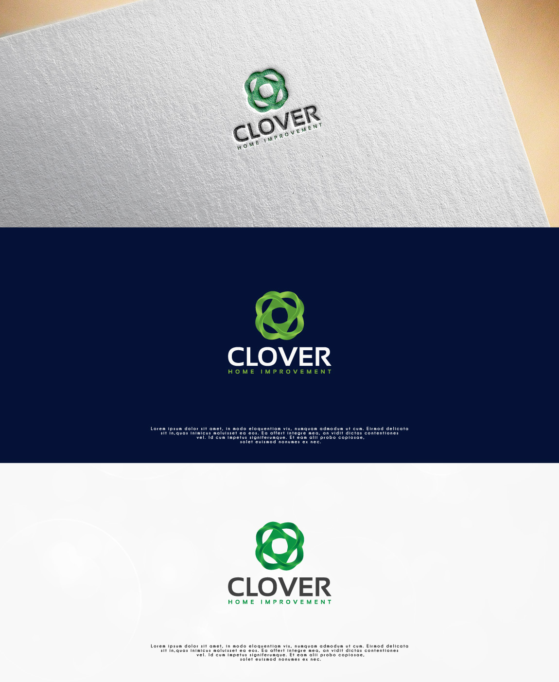 Diseño de Logo por OlgiCh para Clover Home Improvement | Diseño #18667662