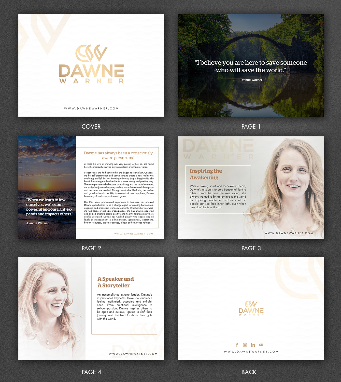 Brochure Design by SAI DESIGNS for Dawne Warner | Design: #18650497