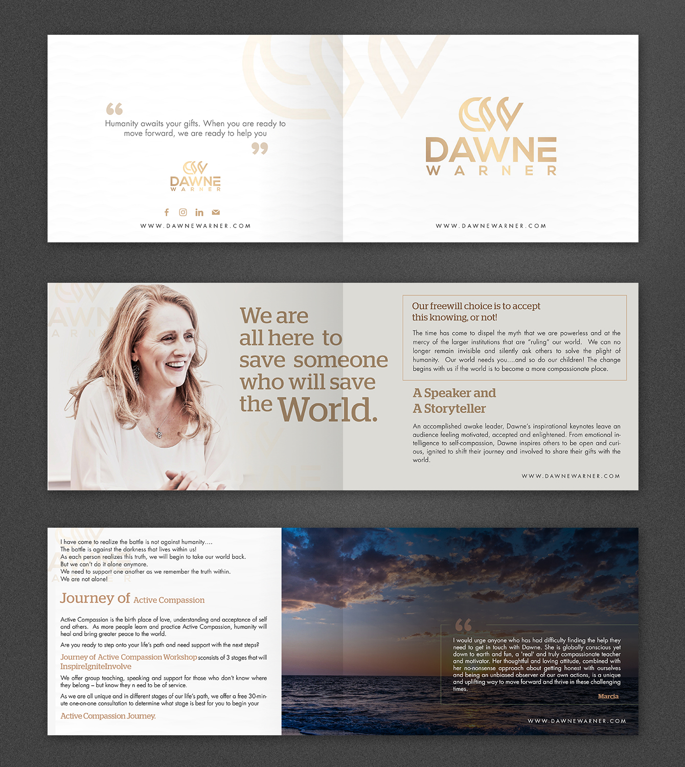 Brochure Design by SAI DESIGNS for Dawne Warner | Design #18830040